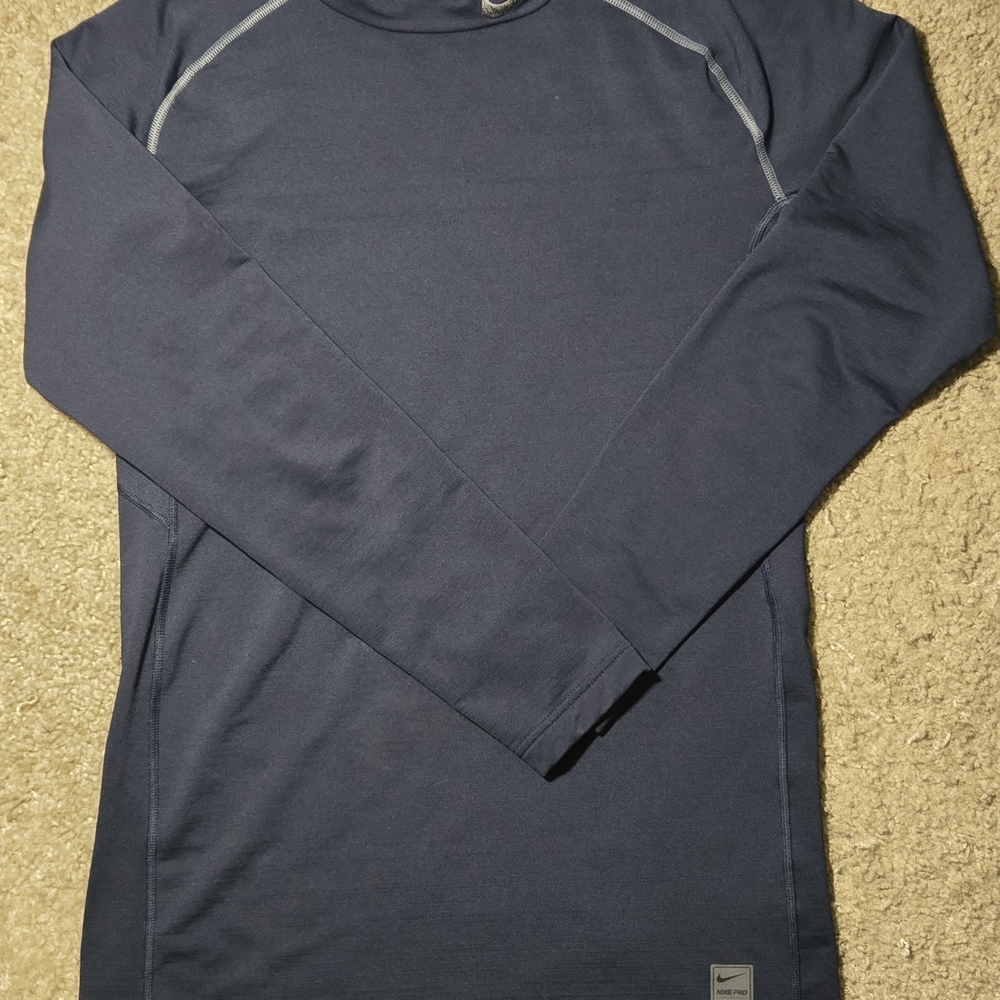 Nike Men's Dark Blue Long Sleeve Tee